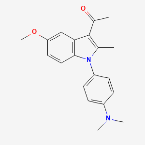 1-{1-[4-(dimethylamino)phenyl]-5-methoxy-2-methyl-1H-indol-3-yl}ethanone