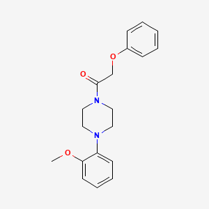molecular formula C19H22N2O3 B5679651 1-(2-methoxyphenyl)-4-(phenoxyacetyl)piperazine 