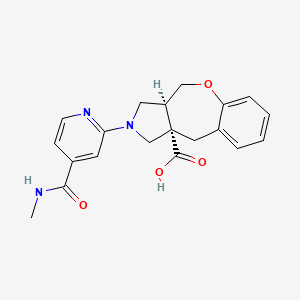 (3aS*,10aS*)-2-{4-[(methylamino)carbonyl]pyridin-2-yl}-2,3,3a,4-tetrahydro-1H-[1]benzoxepino[3,4-c]pyrrole-10a(10H)-carboxylic acid
