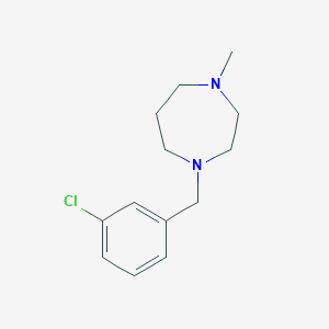 molecular formula C13H19ClN2 B5679699 1-(3-chlorobenzyl)-4-methyl-1,4-diazepane 