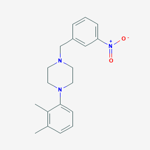 molecular formula C19H23N3O2 B5679704 1-(2,3-dimethylphenyl)-4-(3-nitrobenzyl)piperazine 