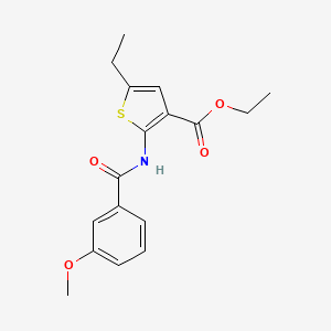 ethyl 5-ethyl-2-[(3-methoxybenzoyl)amino]-3-thiophenecarboxylate