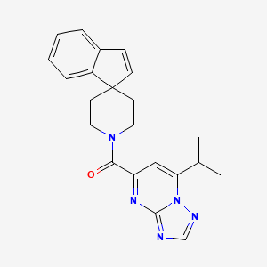 1'-[(7-isopropyl[1,2,4]triazolo[1,5-a]pyrimidin-5-yl)carbonyl]spiro[indene-1,4'-piperidine]