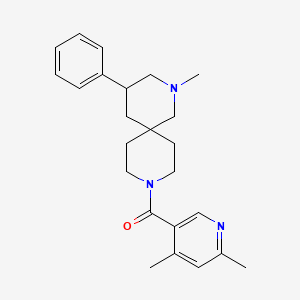 molecular formula C24H31N3O B5679751 9-[(4,6-dimethyl-3-pyridinyl)carbonyl]-2-methyl-4-phenyl-2,9-diazaspiro[5.5]undecane 