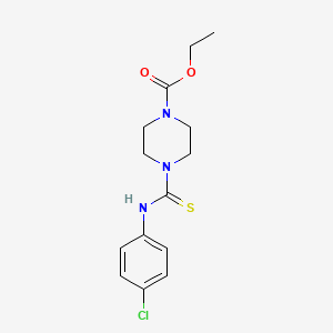 ethyl 4-{[(4-chlorophenyl)amino]carbonothioyl}-1-piperazinecarboxylate
