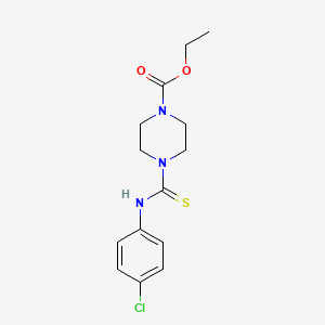 Ethyl 4-[(4-chlorophenyl)carbamothioyl]piperazine-1-carboxylate