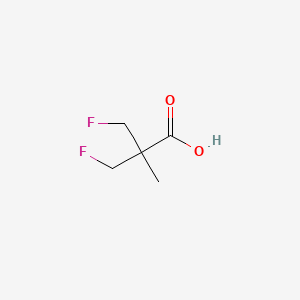 molecular formula C5H8F2O2 B567980 3-氟-2-(氟甲基)-2-甲基丙酸 CAS No. 1208092-05-0