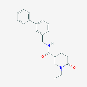 N-(3-biphenylylmethyl)-1-ethyl-6-oxo-3-piperidinecarboxamide