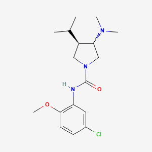 (3S*,4R*)-N-(5-chloro-2-methoxyphenyl)-3-(dimethylamino)-4-isopropylpyrrolidine-1-carboxamide