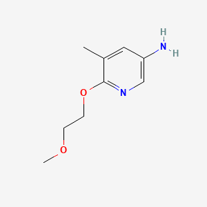 B567989 6-(2-Methoxyethoxy)-5-methylpyridin-3-amine CAS No. 1251220-20-8