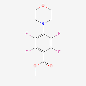 molecular formula C12H11F4NO3 B5679896 methyl 2,3,5,6-tetrafluoro-4-(4-morpholinyl)benzoate 