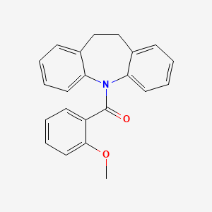 molecular formula C22H19NO2 B5679901 5-(2-methoxybenzoyl)-10,11-dihydro-5H-dibenzo[b,f]azepine 