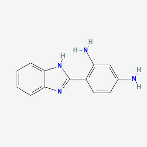 molecular formula C13H12N4 B5679905 4-(1H-benzimidazol-2-yl)-1,3-benzenediamine 