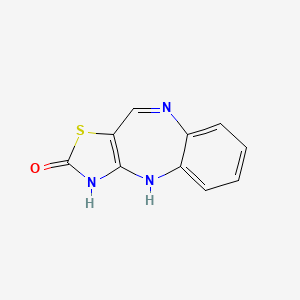 molecular formula C10H7N3OS B5679908 4,9-dihydro-2H-[1,3]thiazolo[4,5-b][1,5]benzodiazepin-2-one 