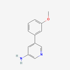 molecular formula C12H12N2O B568007 5-(3-Methoxyphenyl)pyridin-3-amine CAS No. 1225523-08-9
