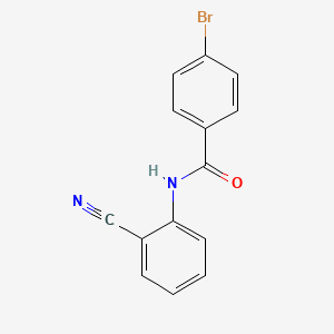 molecular formula C14H9BrN2O B5680088 4-bromo-N-(2-cyanophenyl)benzamide 