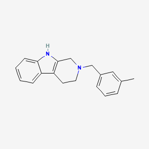 molecular formula C19H20N2 B5680122 2-(3-methylbenzyl)-2,3,4,9-tetrahydro-1H-beta-carboline 