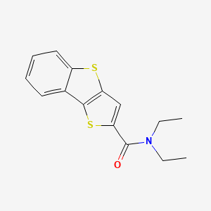 molecular formula C15H15NOS2 B5680130 N,N-diethylthieno[3,2-b][1]benzothiophene-2-carboxamide 