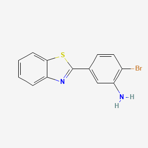 molecular formula C13H9BrN2S B5680154 5-(1,3-benzothiazol-2-yl)-2-bromoaniline 