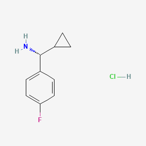 molecular formula C10H13ClFN B568016 (R)-环丙基(4-氟苯基)甲胺盐酸盐 CAS No. 1269437-73-1