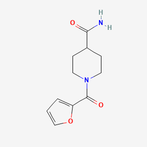 molecular formula C11H14N2O3 B5680178 1-(2-furoyl)-4-piperidinecarboxamide 