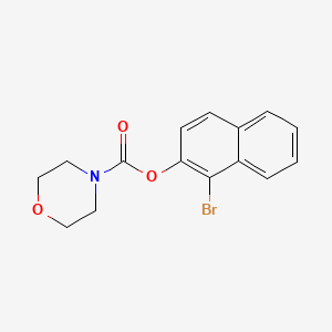 molecular formula C15H14BrNO3 B5680191 1-bromo-2-naphthyl 4-morpholinecarboxylate 