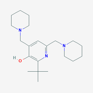 2-tert-butyl-4,6-bis(1-piperidinylmethyl)-3-pyridinol
