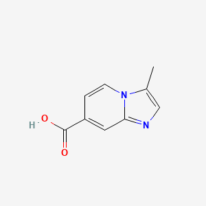 molecular formula C9H8N2O2 B568021 3-甲基咪唑并[1,2-A]吡啶-7-羧酸 CAS No. 1315359-97-7