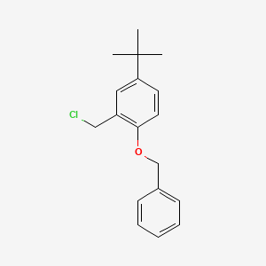 B568029 1-(Benzyloxy)-4-(tert-butyl)-2-(chloromethyl)benzene CAS No. 1246213-43-3