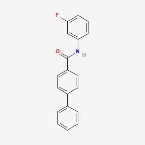 molecular formula C19H14FNO B5680292 N-(3-fluorophenyl)-4-biphenylcarboxamide 