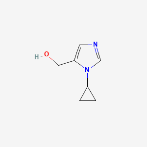 molecular formula C7H10N2O B568030 (1-环丙基-1H-咪唑-5-基)甲醇 CAS No. 1227465-54-4