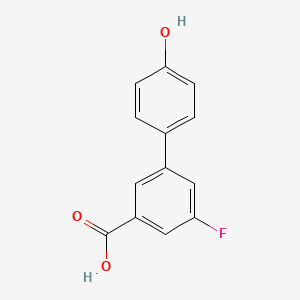 B568037 4-(3-Carboxy-5-fluorophenyl)phenol CAS No. 1257665-01-2