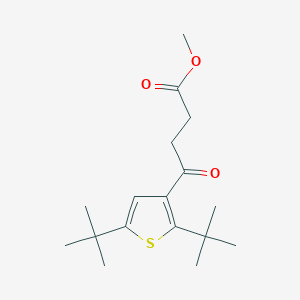 molecular formula C17H26O3S B5680374 methyl 4-(2,5-di-tert-butyl-3-thienyl)-4-oxobutanoate CAS No. 33492-34-1