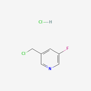 molecular formula C6H6Cl2FN B568038 3-(氯甲基)-5-氟吡啶盐酸盐 CAS No. 1222556-83-3