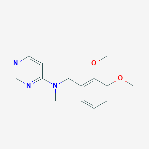 molecular formula C15H19N3O2 B5680405 N-(2-ethoxy-3-methoxybenzyl)-N-methylpyrimidin-4-amine 