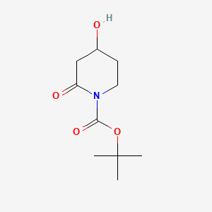 molecular formula C10H17NO4 B568042 叔丁基-4-羟基-2-氧代哌啶-1-羧酸酯 CAS No. 1245646-10-9