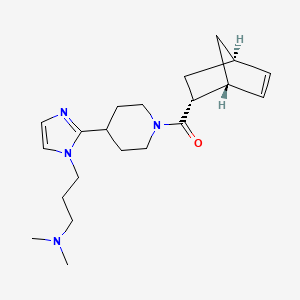 3-(2-{1-[(1R*,2R*,4R*)-bicyclo[2.2.1]hept-5-en-2-ylcarbonyl]-4-piperidinyl}-1H-imidazol-1-yl)-N,N-dimethyl-1-propanamine