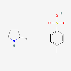 molecular formula C12H19NO3S B568043 (S)-2-甲基吡咯烷 4-甲基苯磺酸盐 CAS No. 1212353-38-2