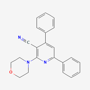molecular formula C22H19N3O B5680430 2-(4-morpholinyl)-4,6-diphenylnicotinonitrile CAS No. 61006-43-7