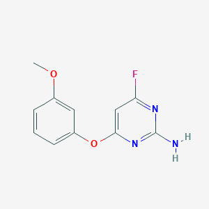 molecular formula C11H10FN3O2 B5680446 4-fluoro-6-(3-methoxyphenoxy)-2-pyrimidinamine 