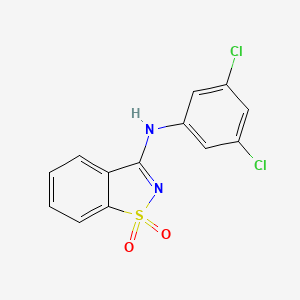 N-(3,5-dichlorophenyl)-1,2-benzisothiazol-3-amine 1,1-dioxide