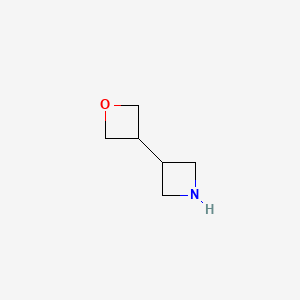 B568047 3-(Oxetan-3-yl)azetidine CAS No. 1273562-98-3