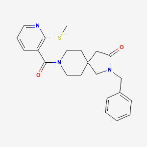 molecular formula C22H25N3O2S B5680474 2-benzyl-8-{[2-(methylthio)pyridin-3-yl]carbonyl}-2,8-diazaspiro[4.5]decan-3-one 
