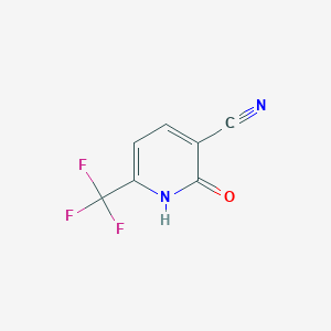 molecular formula C7H3F3N2O B056805 2-Oxo-6-(trifluoromethyl)-1,2-dihydropyridine-3-carbonitrile CAS No. 116548-04-0