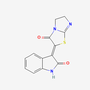 molecular formula C13H9N3O2S B5680519 3-(3-oxo-5,6-dihydroimidazo[2,1-b][1,3]thiazol-2(3H)-ylidene)-1,3-dihydro-2H-indol-2-one 