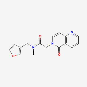 N-(3-furylmethyl)-N-methyl-2-(5-oxo-1,6-naphthyridin-6(5H)-yl)acetamide