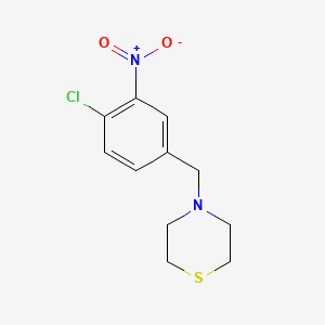 molecular formula C11H13ClN2O2S B5680568 4-(4-chloro-3-nitrobenzyl)thiomorpholine 