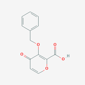 molecular formula C13H10O5 B056806 3-(苄氧基)-4-氧代-4H-吡喃-2-羧酸 CAS No. 119736-16-2