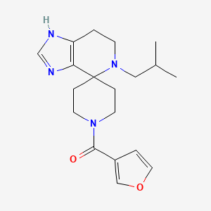 molecular formula C19H26N4O2 B5680600 1'-(3-furoyl)-5-isobutyl-1,5,6,7-tetrahydrospiro[imidazo[4,5-c]pyridine-4,4'-piperidine] 