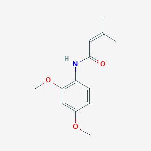 molecular formula C13H17NO3 B5680608 N-(2,4-dimethoxyphenyl)-3-methyl-2-butenamide 